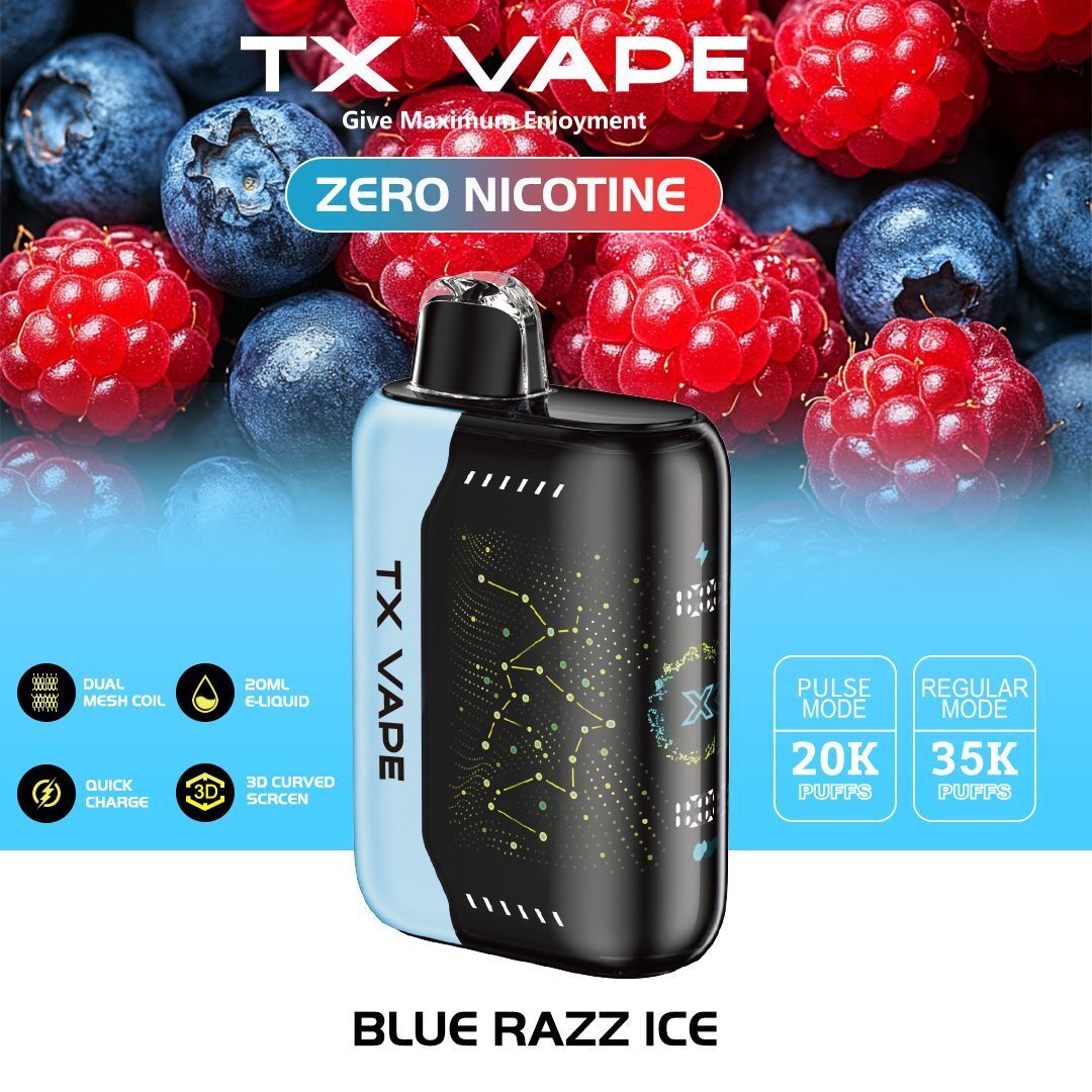 Blue Razz Ice (Nicotine Free)